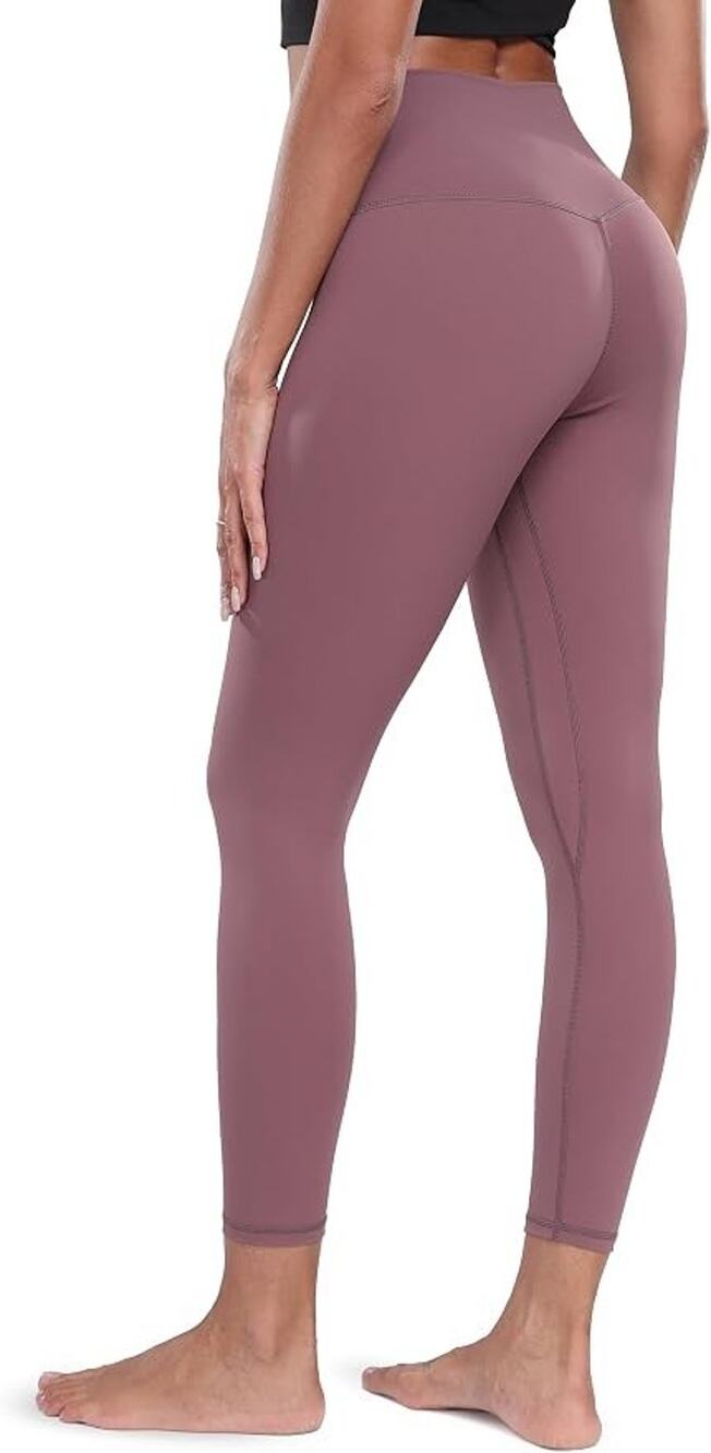 Colorfulkoala Athletic Leggings Womens XS Rose Pink Ankle Length A011321